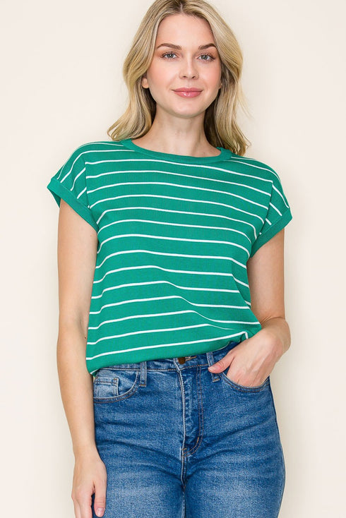 ELYSSA STRIPPED TOP